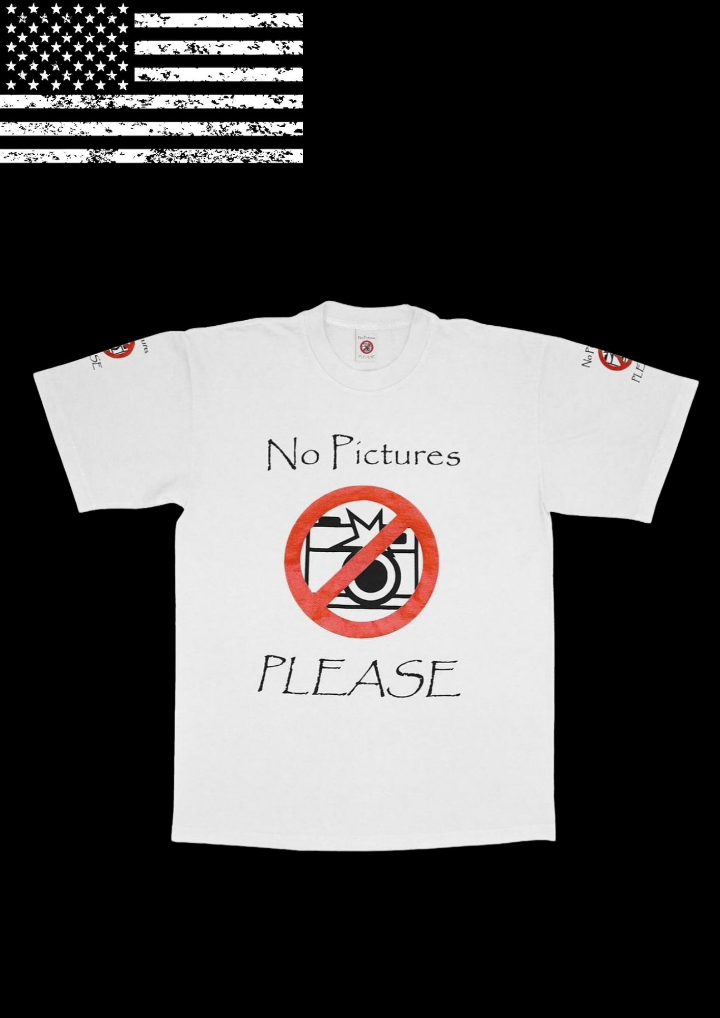 'NO PICTURES' TEE  𖦏