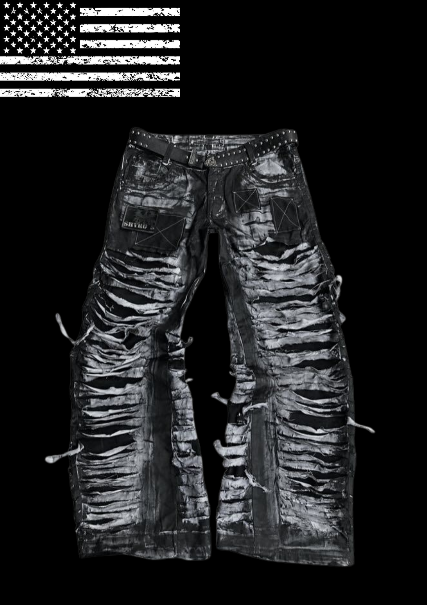 'RU!NS' FLARED JEANS 𖦏