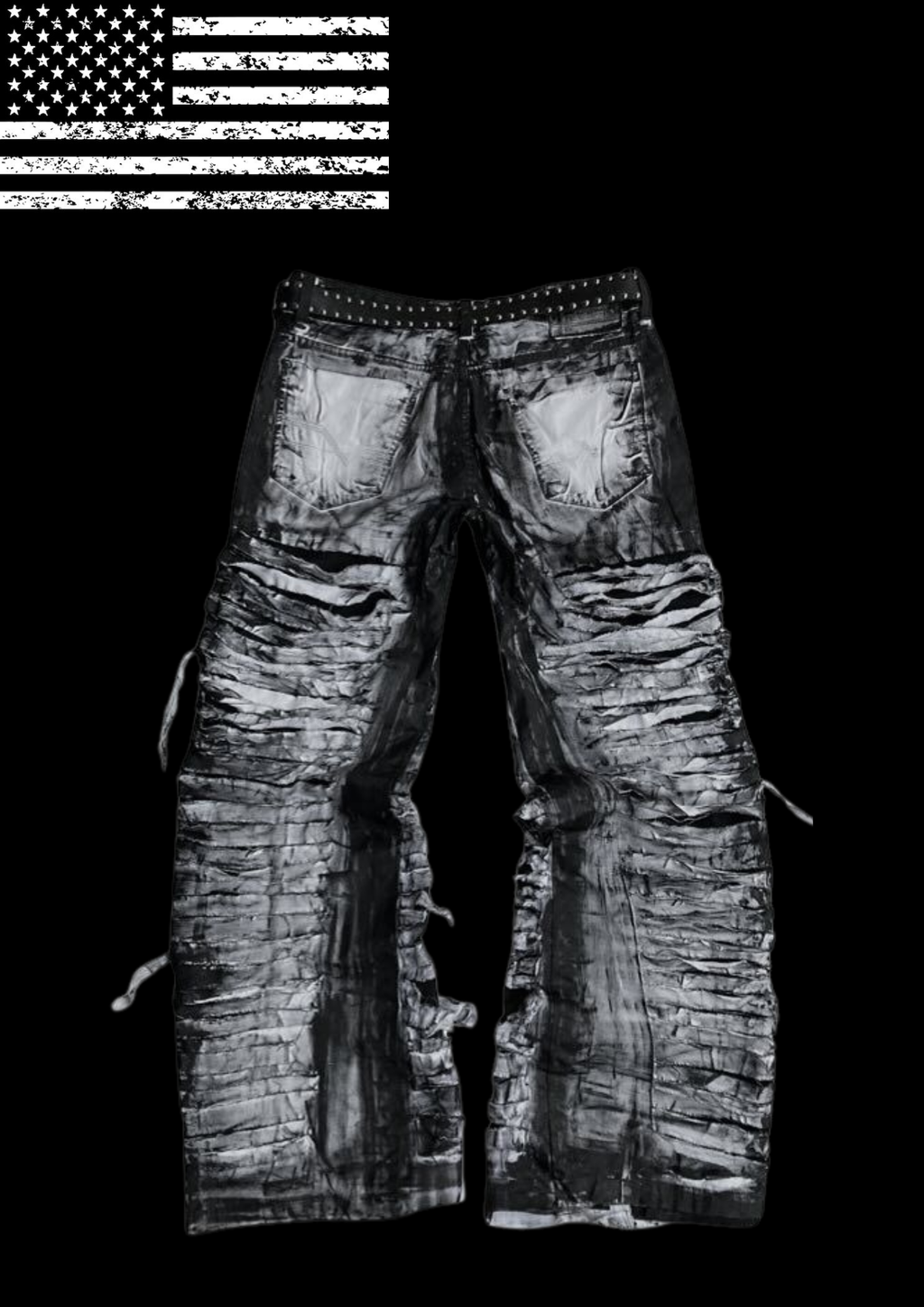'RU!NS' FLARED JEANS 𖦏
