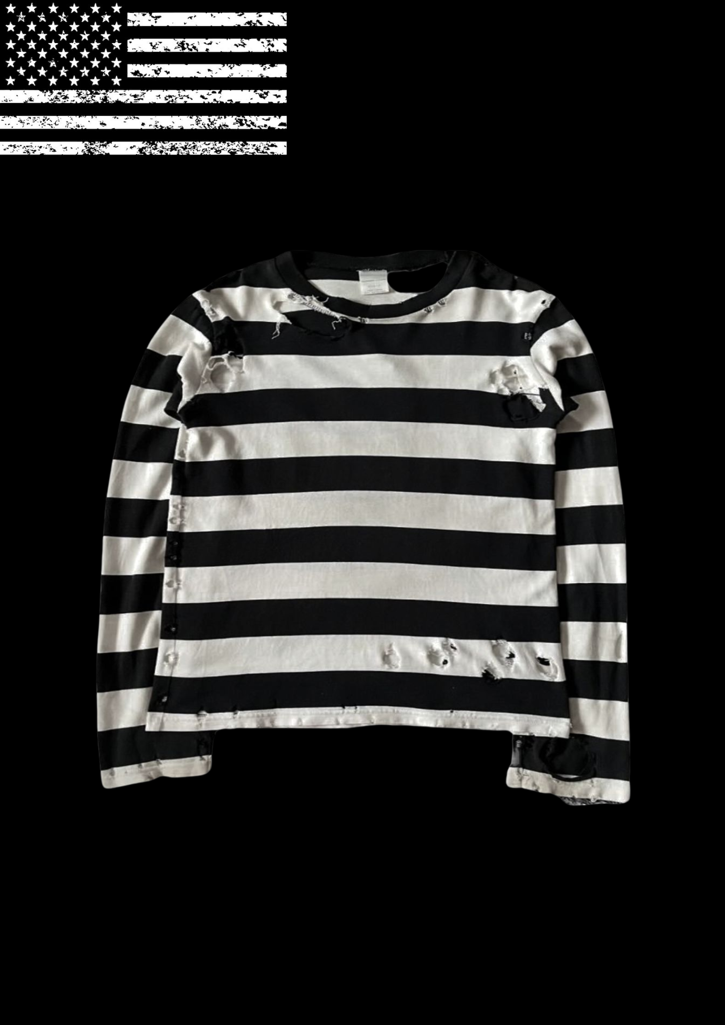 'DISTRESSED' LONGSLEEVE 𖦏