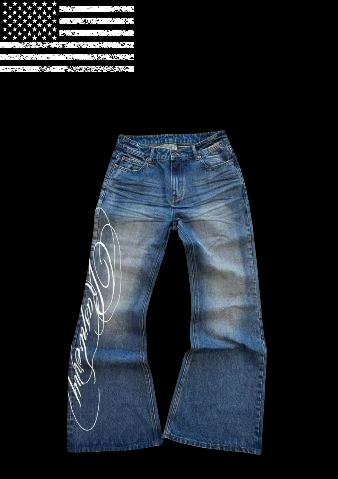 'FELL IN LUV' FLARED JEANS 𖦏