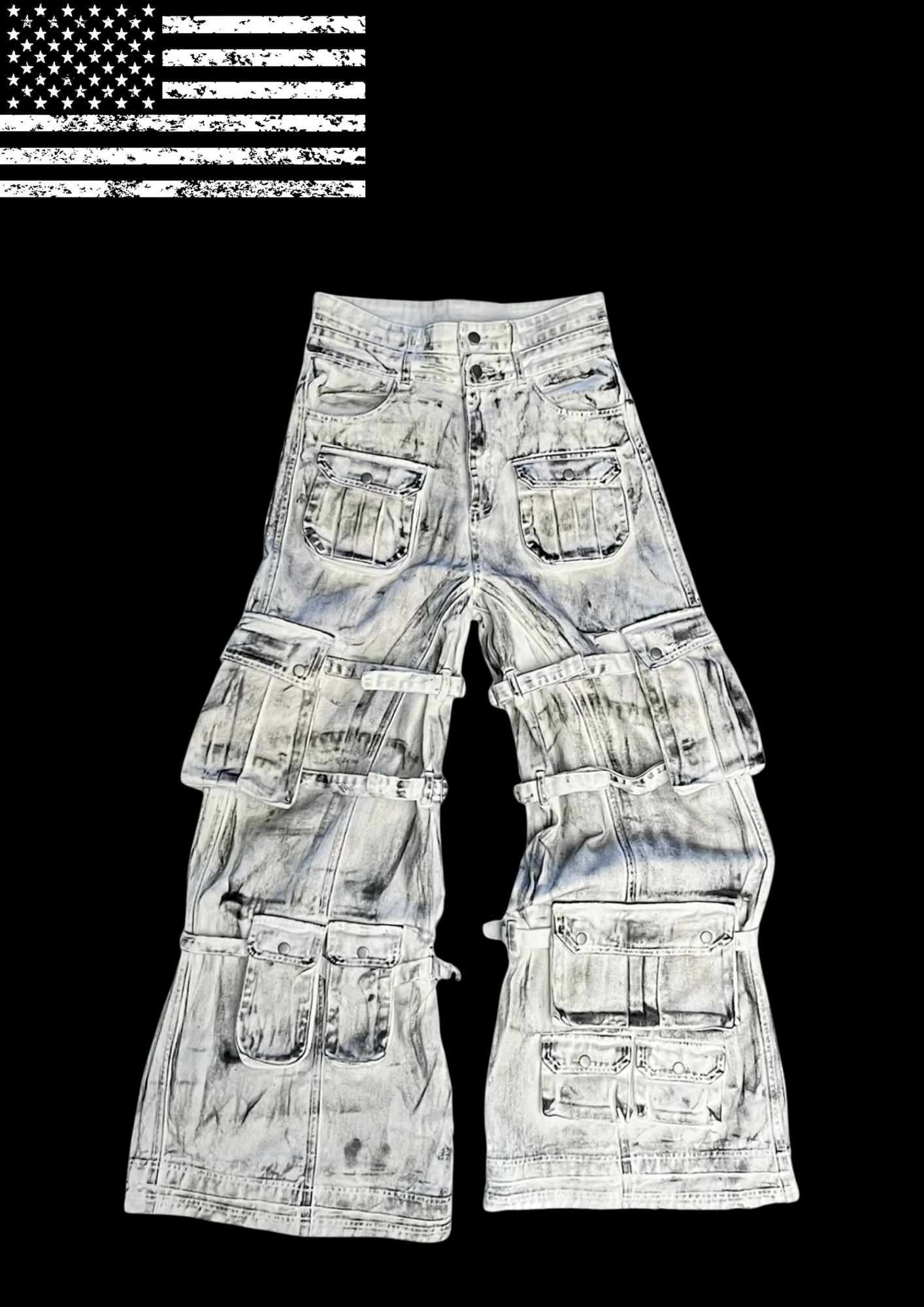 'L4DD' FLARED JEANS 𖦏