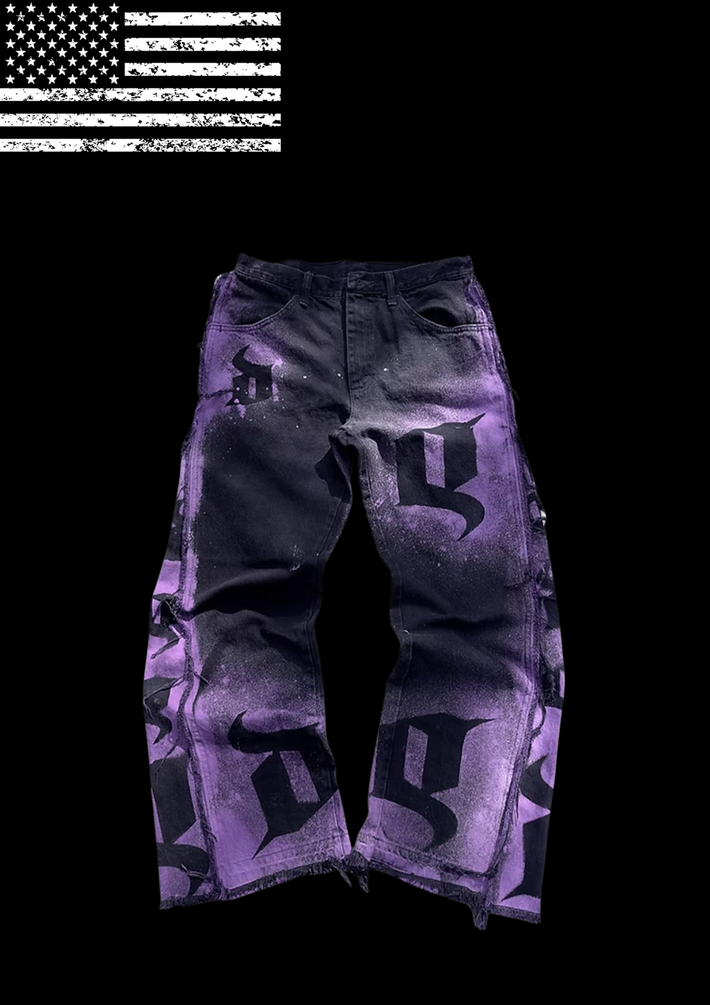 'DR4NK' FLARED JEANS 𖦏