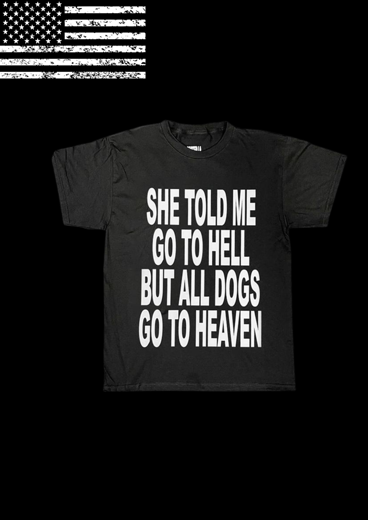 'ALL DOGS GO TO HEAVEN' TEE 𖦏