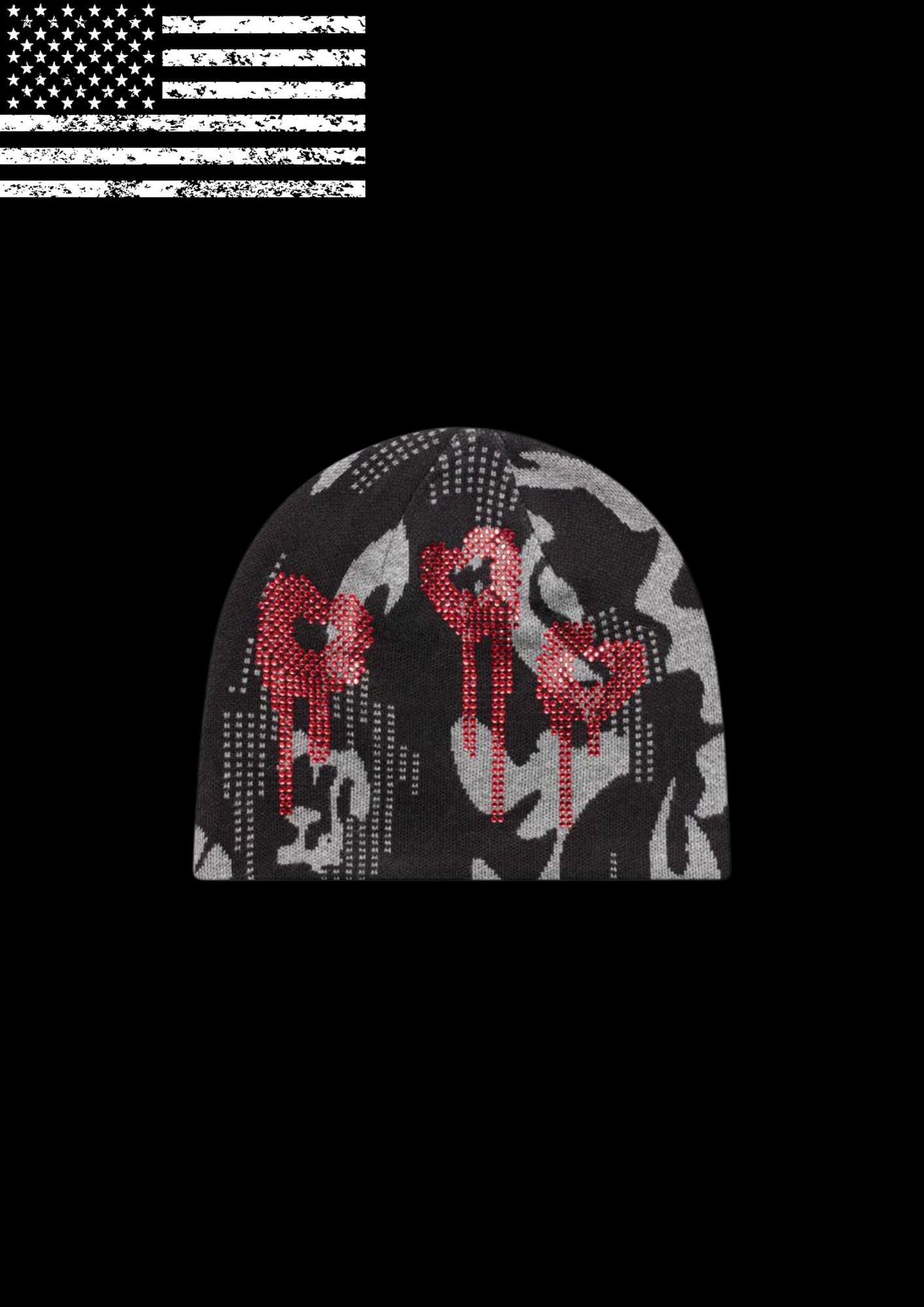 'KISSES' BEANIE 𖦏