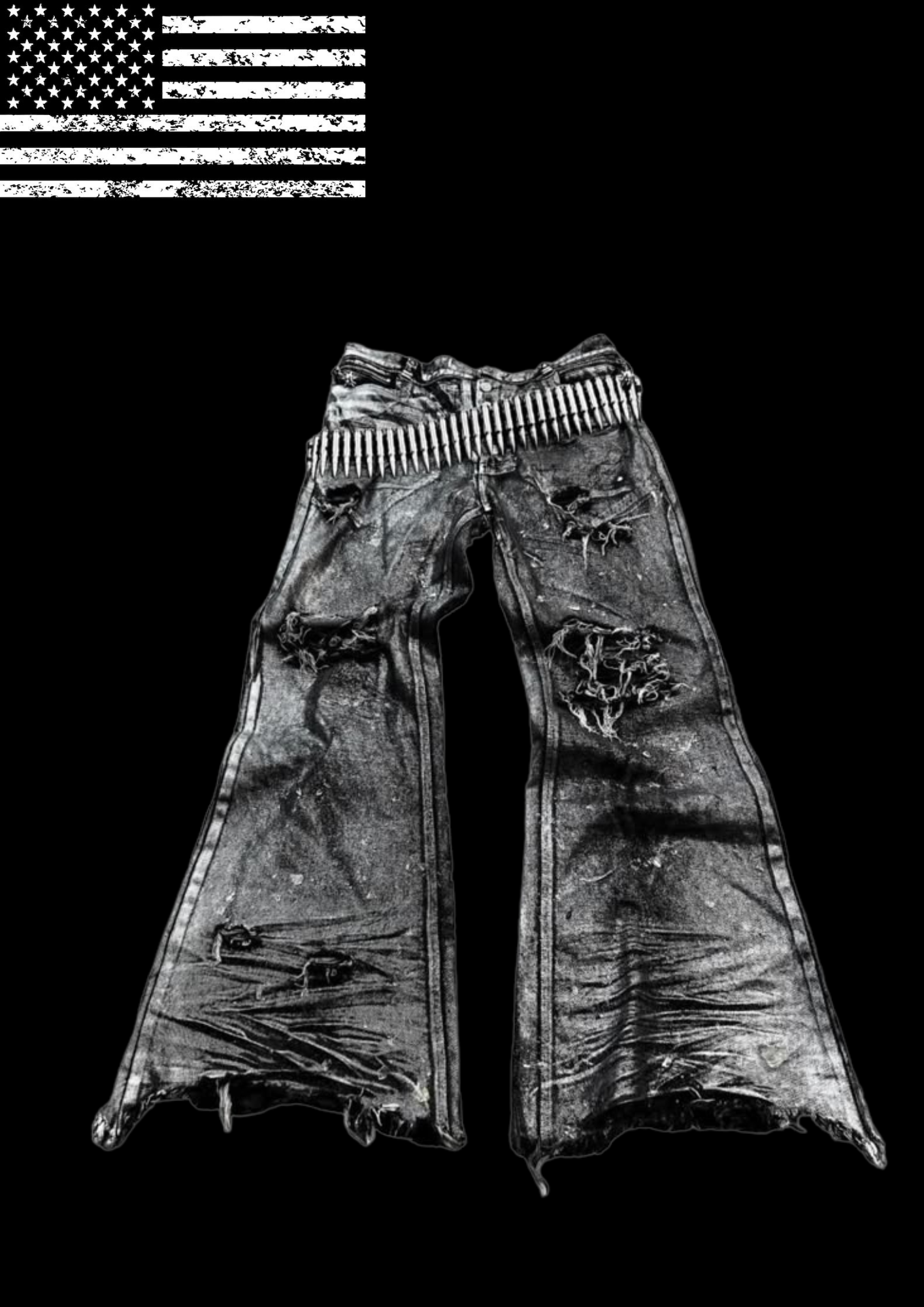 'CHRXME SOLDIER' FLARED JEANS 𖦏